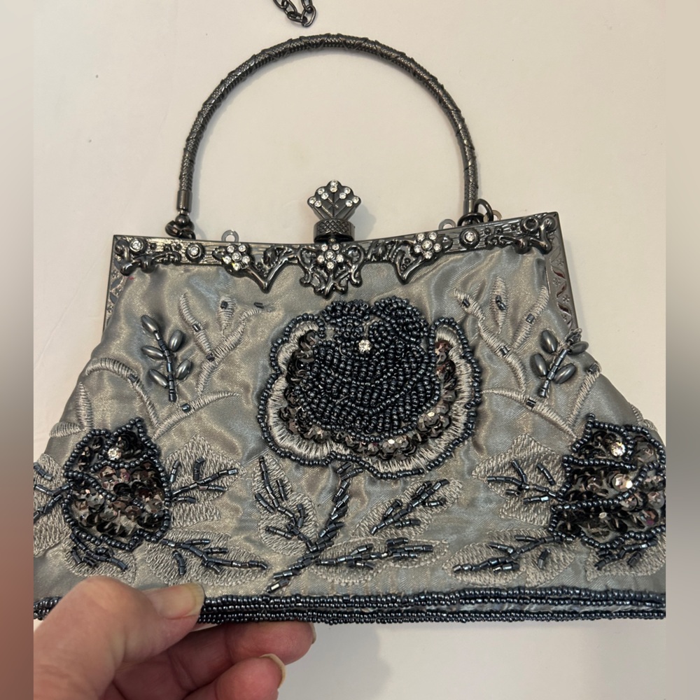 Never worn sequins clutch